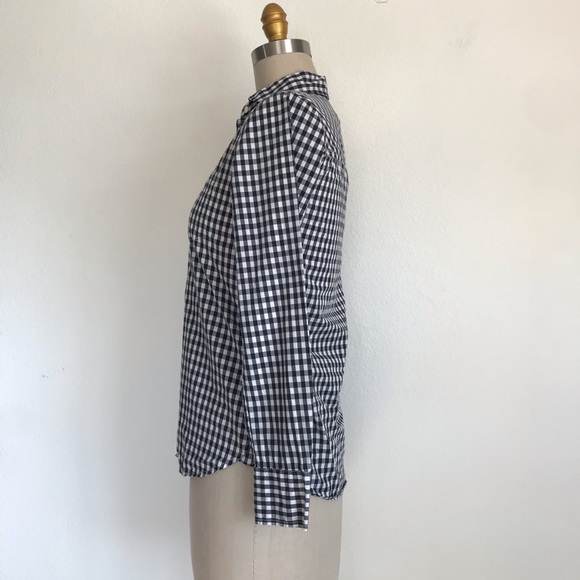 J. Crew 00 Club collar boy gingham shirt s… - Picture 3 of 9